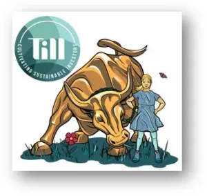 till investors logo with girl and golden bull